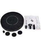 Solar fountain pump for outdoor use
