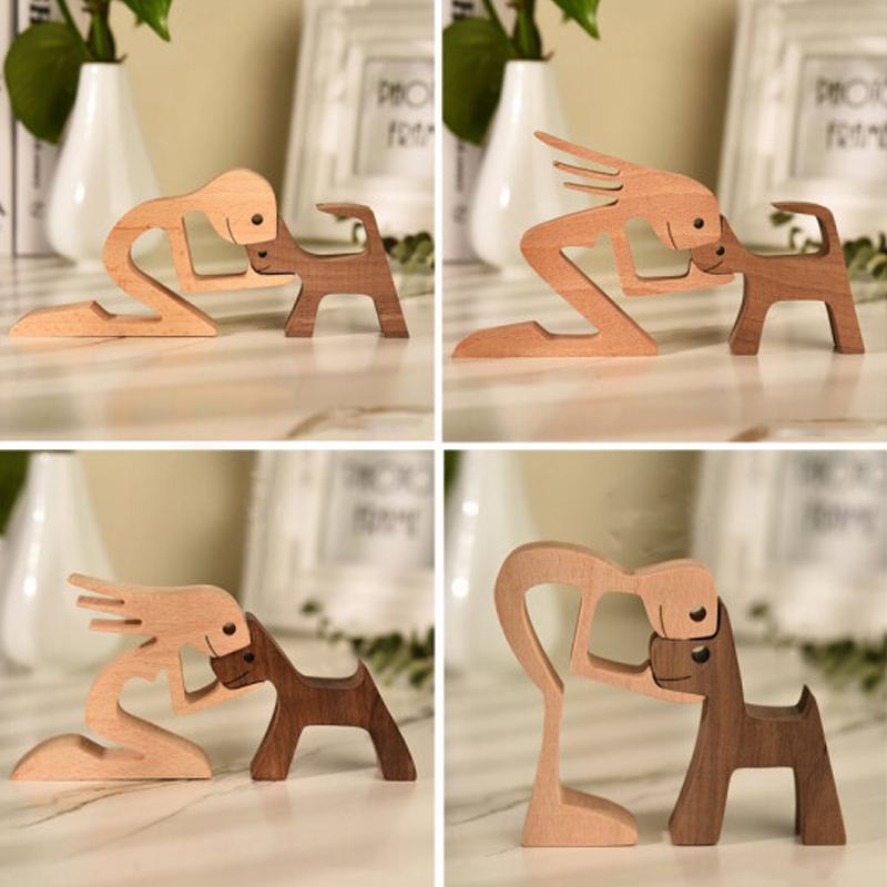 Pet Lover - Wooden Sculpture Table Ornaments