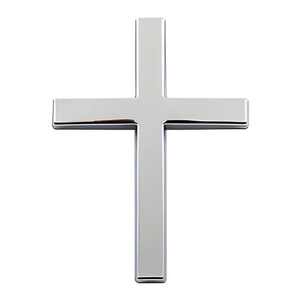 ️ 3D Cross Metal Jesus Christ Cross Badge StickerCar Anti-Scratch Sticker