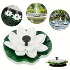 Lotus-shaped solar fountain pond decoration