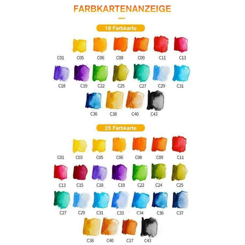 Solid Gouache Pigment Palette