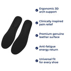 Pain Relief – Leather Breathable – Comfort & Alignment for All-Day Standing & Walking