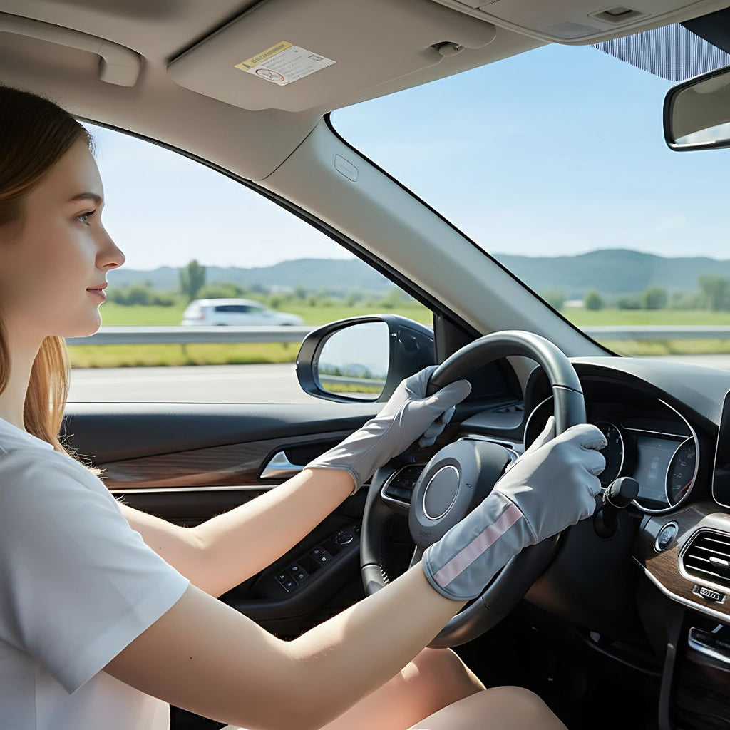 Breathable Cooling Fabric – Open Finger Touchscreen – Lightweight Comfort – Outdoor Driving & Cycling