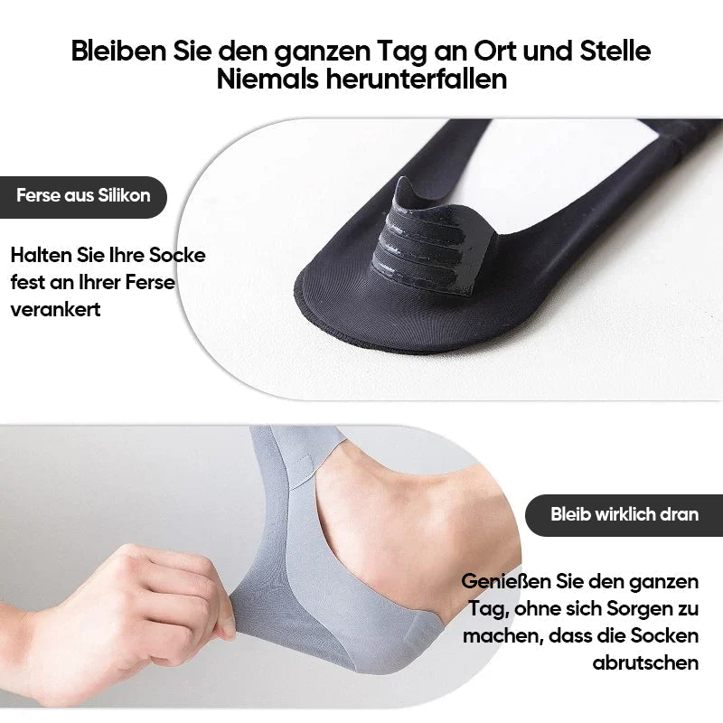 Non-slip invisible boot socks