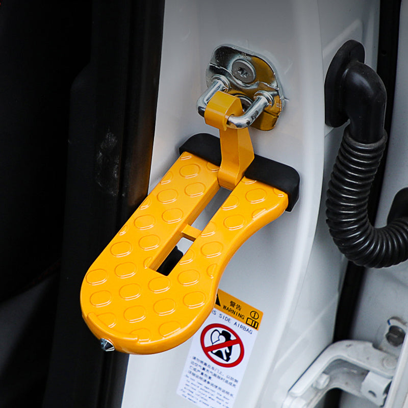 U-shaped door threshold bolt with safety hammer
