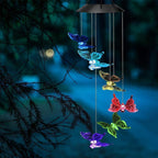 Solar-powered butterfly lights