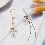 Asymmetrical Flower Earrings