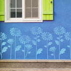DIY Decoration - Garden Fence Large Flower Drawing Templates