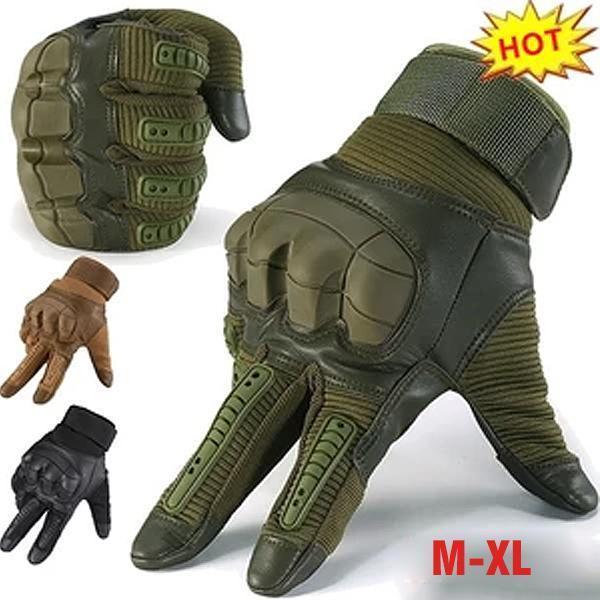 Military tactical gloves with full fingers