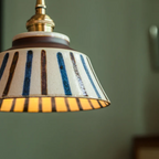 Retro Japanese Pendant Light Made of Ceramic