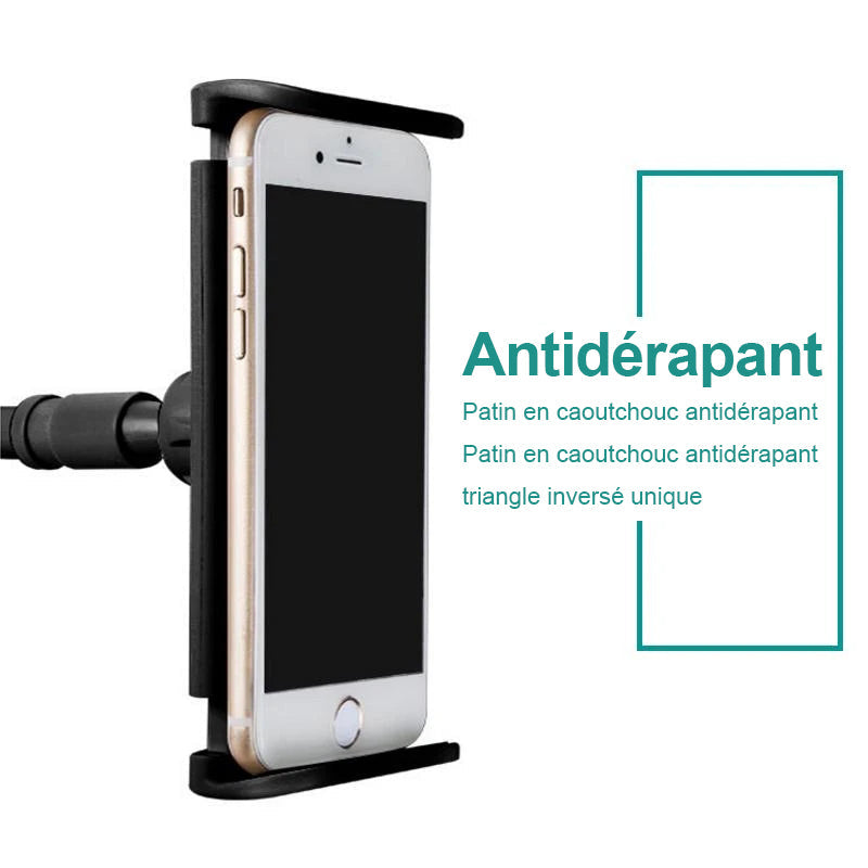 Universal detachable holder for phone and tablet with long pole