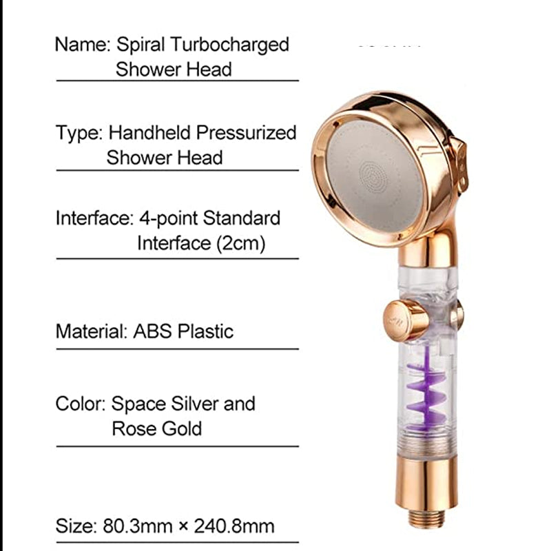 3 Fashion Adjustable Turbo Shower