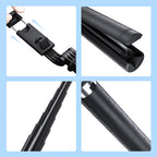 Selfie stick with LED additional light