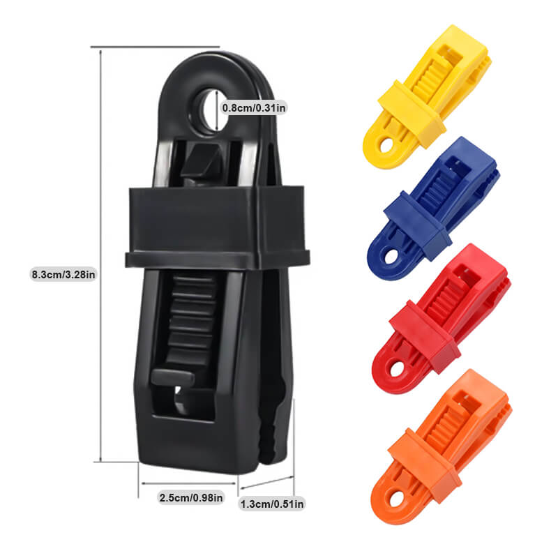 Plastic clips for tent