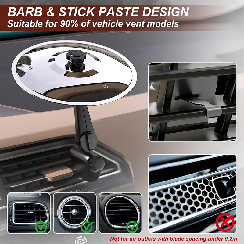 Car air vent decoration – mini drum cymbals