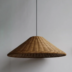 Scandinavian LED Pendant Lamp Made of Bamboo