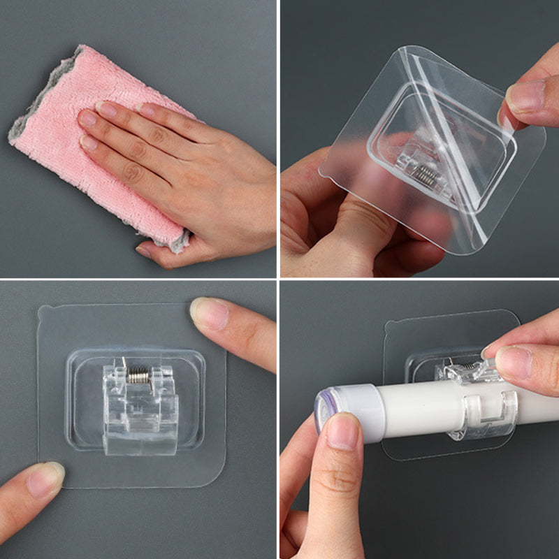 Transparent Hanging Rod Clamp