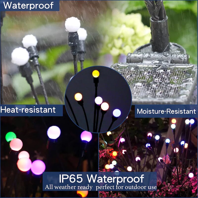 Solar-powered Firefly Garden Light