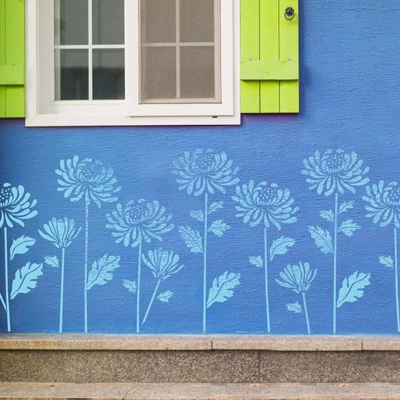Large Flower Stencils for Garden Fence