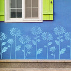 Large Flower Stencils for Garden Fence
