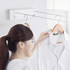 Retractable clothesline for indoors/outdoors