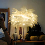 LumaPalm Feather Palm Tree Lamp