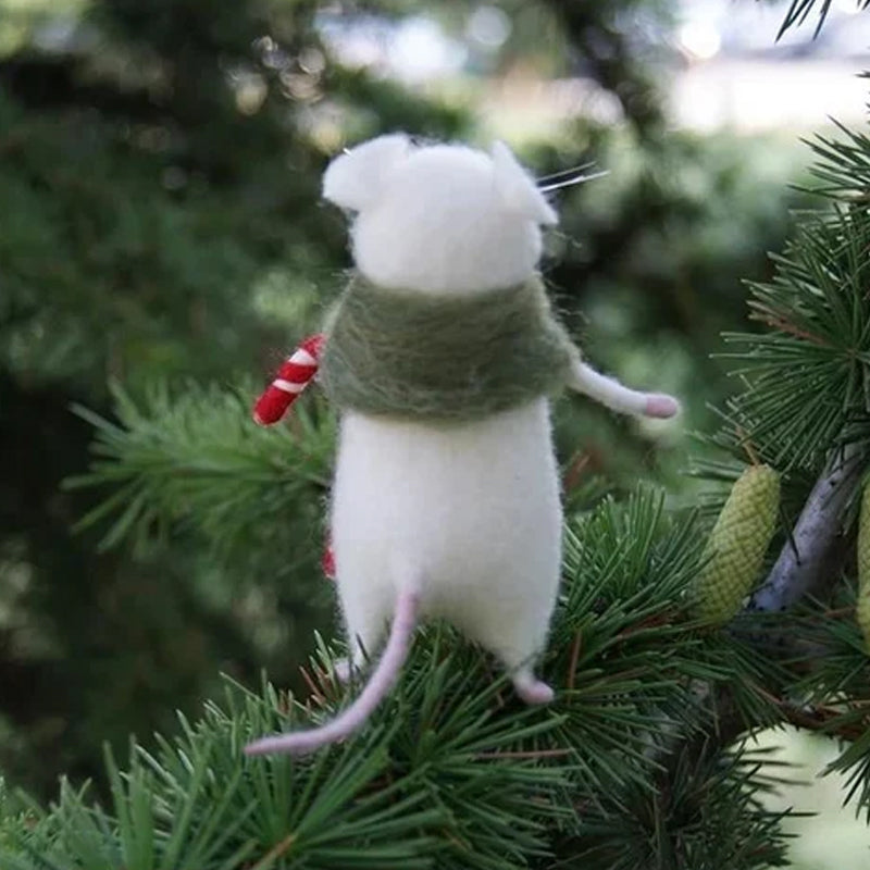 Felt Mouse Halloween Ornament