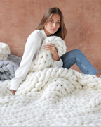 Knitted Asymmetrical Women's Sweater
