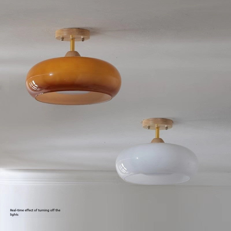LED Nordic Persimmon Pendant Light - Natural Wood Edition