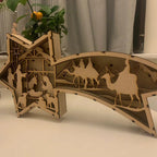LED Wood Christmas Star Light
