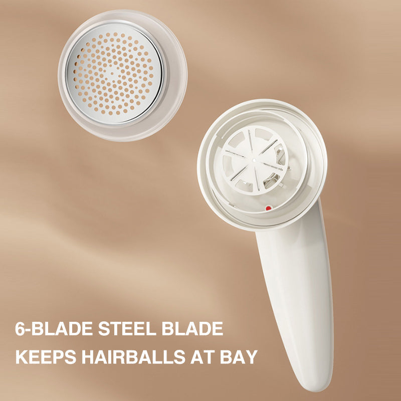 Electric Lint Remover Rechargeable with a 6 Blade Head