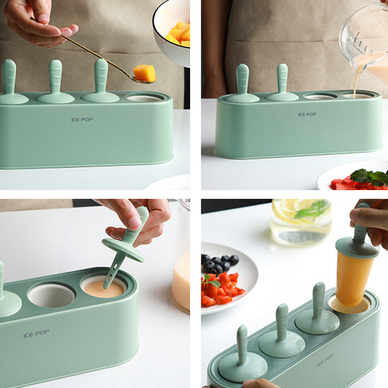 Silicone Ice on a Stick Ice Cream Mold Set