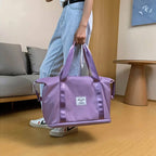 Double-layer travel bag with large capacity for moisture separation