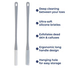Deep Dirt And Dead Skin Removal – Soft Silicone Bristles – Sensitive Feet And Daily Hygiene