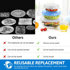 Reusable elastic silicone food storage cover