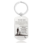 Mother's Day Engraving Metal Keychain with Box