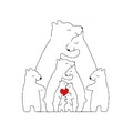 CozyBears Wooden Family Puzzle