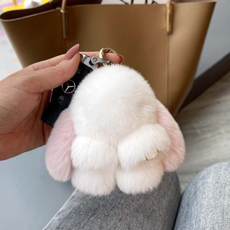 Handmade Soft Bunny PomPom Keychains (Boxed Edition)