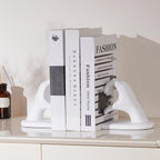 Chic Heart Support - Modern Finger Bookends in Gold