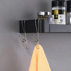 10-piece set stainless steel clips with hooks – Practical & Rust-free