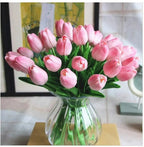 10-piece set artificial tulips made of latex – stylish and durable decorative flowers