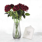 10 pieces silk roses