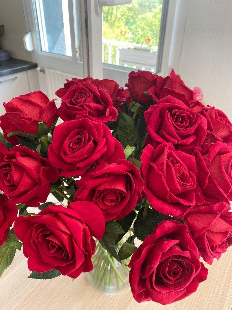 10 pieces silk roses