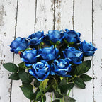 10 pieces silk roses