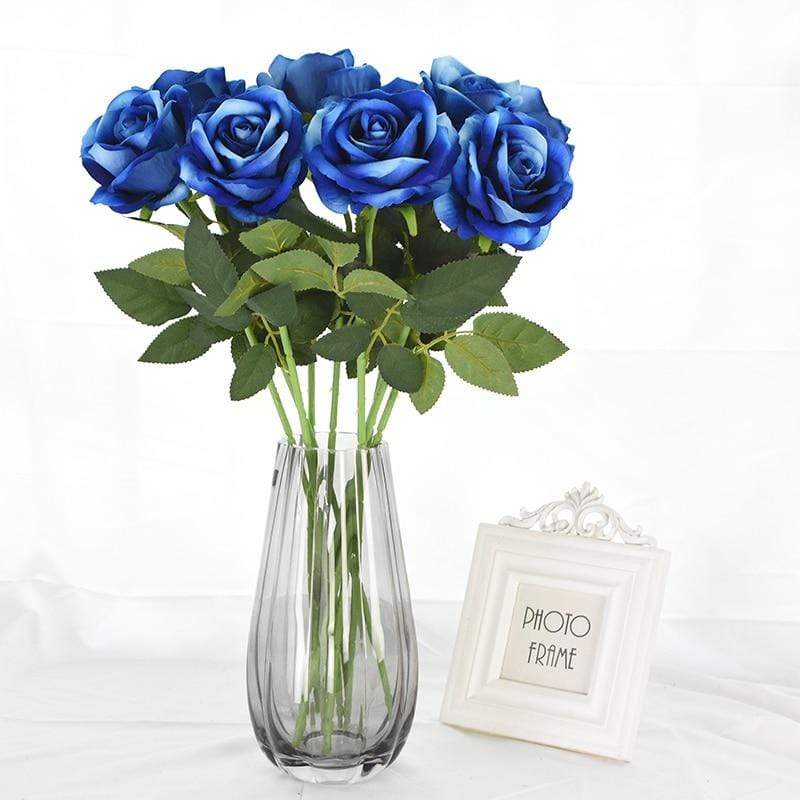 10 pieces silk roses