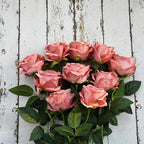 10 pieces silk roses