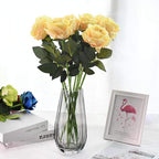 10 pieces silk roses