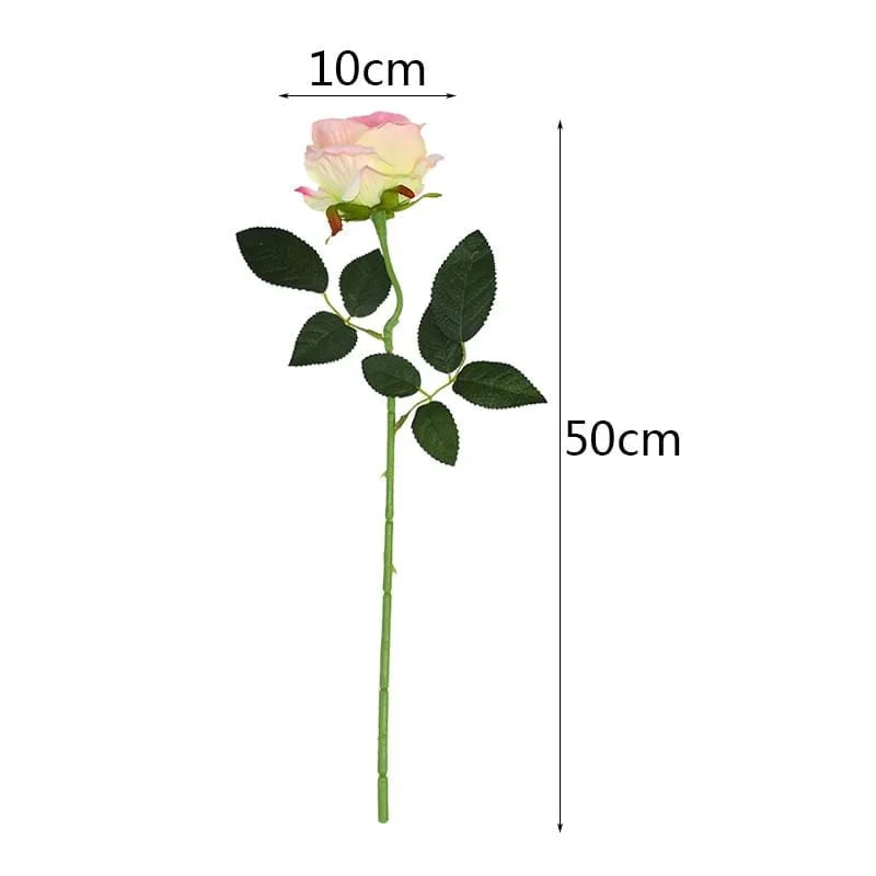 10 pieces silk roses