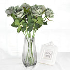 10 pieces silk roses