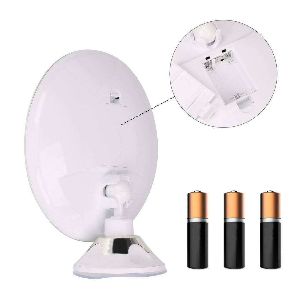 Lunora LED Makeup Mirror | 10x Magnification | 360° Rotatable | Compact & Travel-Friendly